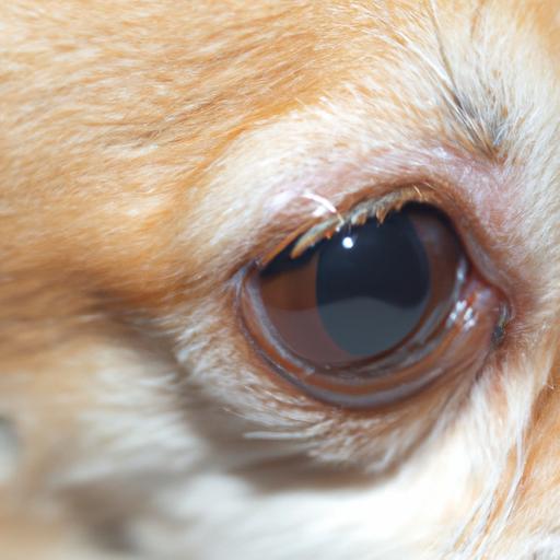 Excessive tear production in chihuahua's eye
