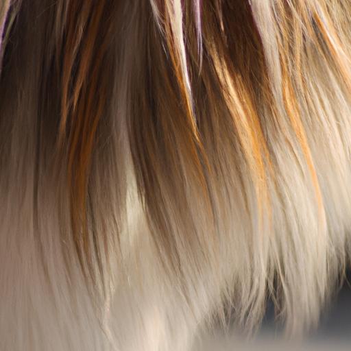 Close-up of a dog's fur standing up due to excitement.