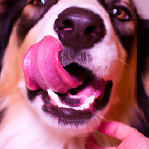 Dog Licking Inside Human Mouth